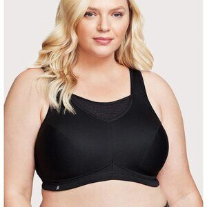 Glamorise No-Bounce Camisole Elite Sports Bra Wirefree Black, Size 38B N/WOT
